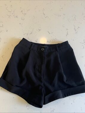 Forever 21 Black High-Rise Cuffed Women's Shorts